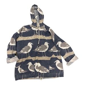 ORVIS Vintage 80s Womens Canvas Hooded Seagull Jacket Size L/XL